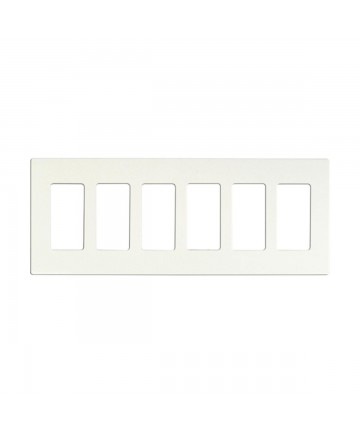 Satco 96/621 CLARO 6 GANG WALLPLATE WH Switches & Accessories Light