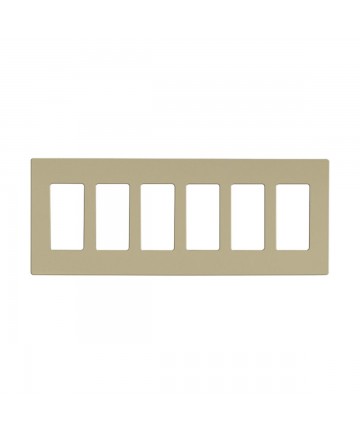 Satco 96/622 CLARO 6 GANG WALLPLATE IV Switches & Accessories Light