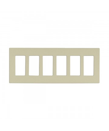 Satco 96/623 CLARO 6 GANG WALLPLATE AL Switches & Accessories Light
