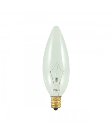 Bulbrite 480025 | 25 Watt Incandescent B10 Torpedo Chandelier Bulb