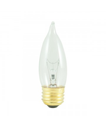 Bulbrite 488040 | 40 Watt Incandescent CA10 Flame Tip Chandelier Bulb