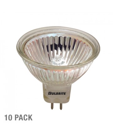 Bulbrite 860123 | 50 Watt Dimmable Halogen MR16, GU5.3 Base, Clear