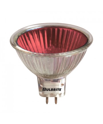 Bulbrite 637350 | 50 Watt Dimmable Color Light Halogen MR16, Bi-Pin