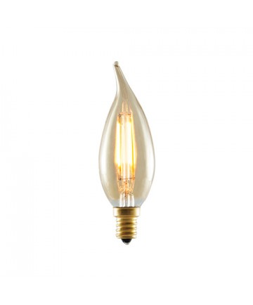 Bulbrite 776503 | 2-Watt LED Nostalgic CA10 Flame-Tip Chandelier Bulb