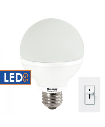 Bulbrite 775252 | 8 Watt Dimmable LED G25 Globe, Medium Base, Warm