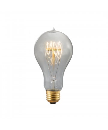 Bulbrite 156020 | 60 Watt Nostalgic Edison A19 Bulb, Vintage Quad Loop