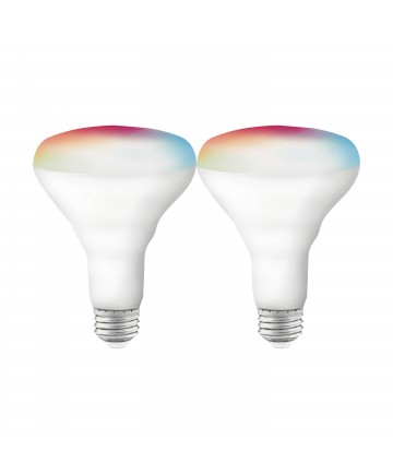 Satco S11256 9.5 Watts BR30 LED Smart Bulb RGB Tunable White Starfish Smart Bulb 120 Volts (2 Pack)