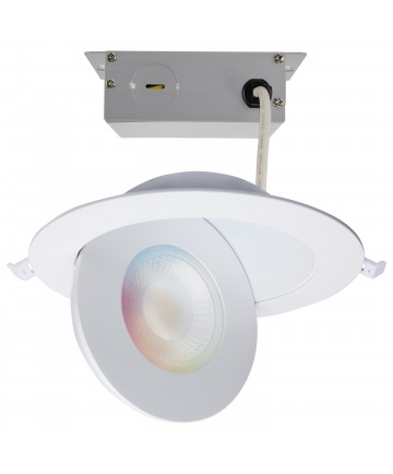 Satco S11295 15W Integrated Recessed Fixture Warm to Cool White/Color