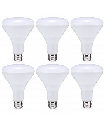 Satco S11470 | BR30 LED Bulb 8.5 Watt 2700K Medium Base 120 Volt (6- Pack)