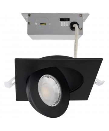 Satco S11843 9WLED/GBL/4/CCT/SQ/BLK 9 Watts 120 Volts Recessed Light