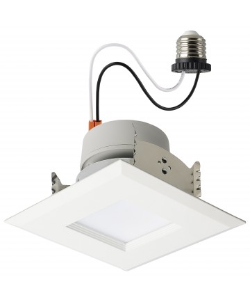 Satco S18802 5.5W/6.5W/8W E26 Adapter Recessed Fixture Warm White to