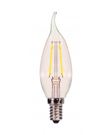Satco S21720 2.5W CFC/LED/27K/CL/120V/2CD 2.5 Watts 120 Volts LED