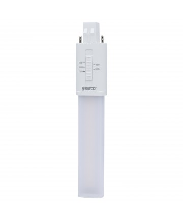 Satco S28730 6W GX23 LED Light Bulb Warm White to Natural Light Warm
