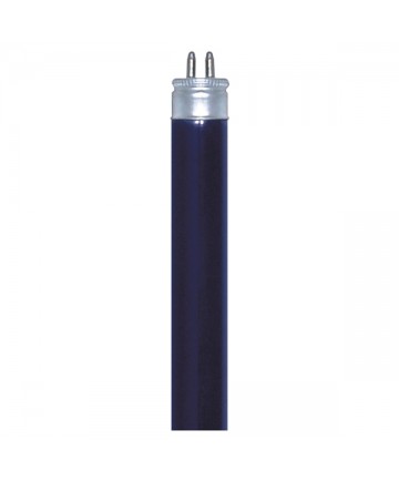 Satco S2907 Satco F6T5/BLB 6 Watt T5 9 inch Mini Bi-Pin Base Blacklight Blue Preheat Fluorescent Tube/Linear Lamp