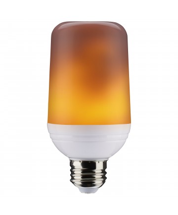 Satco S29806 2.5W LED Flame Bulb T19 Medium E26 Base 120V 25 Watt Equivalent