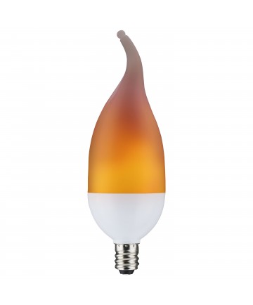 Satco S29807 2/LED/B11/FLAME/814/120V/E12 2 Watts 120 Volts 0.017A LED