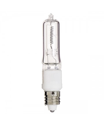 Satco S3162 50Q/CL/MC Satco 50-Watt T4 E11 Clear 120-Volt Halogen Light Bulb