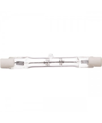 Satco S3183 Satco 75T3Q/CL 130V 75 Watt 130 Volt T3 R7S Base J-Type (short) Clear Double Ended Quartz Halogen Light Bulb