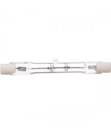 Satco S3184 Satco 250T3Q/CL 250 Watt 120 Volt T3 R7S Base 78mm J-Type (short) Clear Double Ended Quartz Halogen Light Bulb