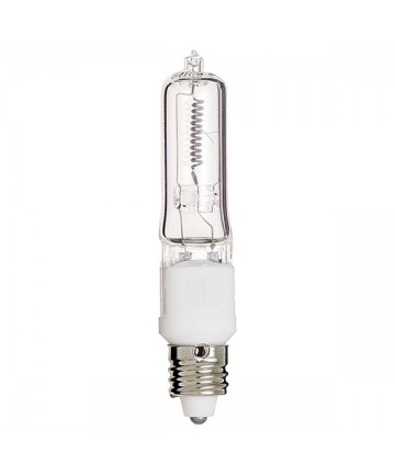 Satco S3198 Satco 50Q/CL/MC 130V 50 Watt 130 Volt T4 E11 Mini Can Base Clear Halogen Light Bulb