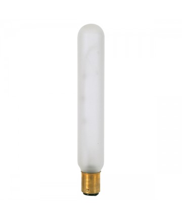 Satco S3249 Satco 25T6.5DC/F 25 Watt 130 Volt T6.5 Double Contact Bayonet Base Frosted Tubular Light Bulb