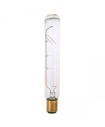 Satco S3297 Satco 20T6.5 20 Watt 120 Volt T6.5 Bayonet Base Frost Tubular Incandescent Light Bulb