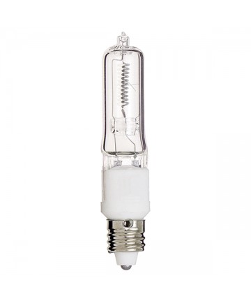 Satco S3485 Satco 100Q/CL/MC 100 Watt 120 Volt T4 E11 Mini Can Base Clear Halogen Light Bulb