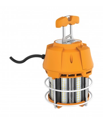 Satco S38939 HI PRO LED Work Light 60W Hi-Lumen 5000K 120V Caged LED Lamp