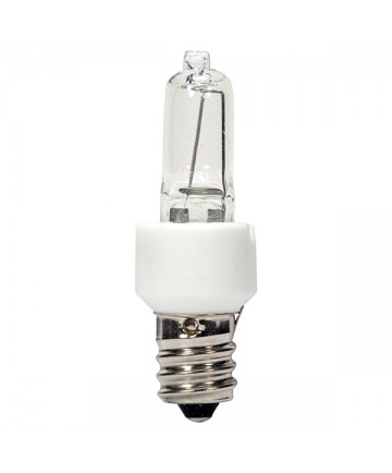 Satco S4480 KX20CL/3M/E12 20 Watt 120 Volt T3 Dimmable E12 Candelabra Base Clear Halogen Bulb