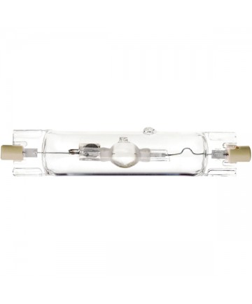 Satco S4864 Satco MH-DE70/UVS/4K 70 Watt Double Ended Tubular RSC Base Clear 4200K HOR 45 Degree Metal Halide Light Bulb