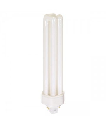 Satco S6421 Satco CF57DT/E/IN/827 57 Watt 120 Volt T4 Triple Tube GX24q-5 4 Pin Electronic Compact Fluorescent Lamp (CFL)