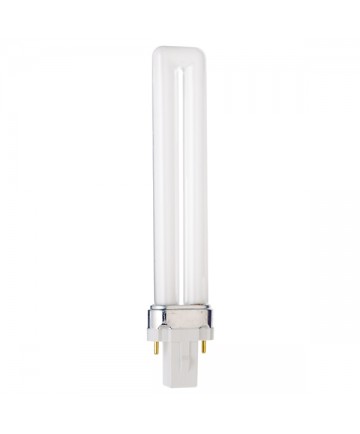 Satco S6706 Satco CF9DS/827 9 Watt T4 G23 Base 2700K Dulux S Compact Fluorescent Light Bulb (CFL)