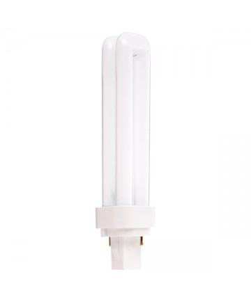 Satco S6721 Satco CF18DD/827 18 Watt T4 120 Volt G24D-2 2-Pin 2700K Dulux D Compact Fluorescent Light Bulb (CFL)