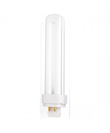 Satco S6737 Satco CF26DD/E/827 26 Watt T4 G24q-3 4-Pin Base 2700K Dulux D Ecologic Compact Fluorescent Light Bulb (CFL)