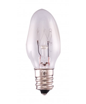 Satco S7714 15C7 CLEAR 120V/130V E12 15 Watts 120 Volts Incandescent