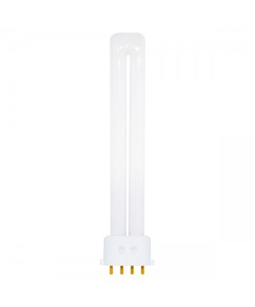 Satco S8366 Satco CF13DS/E/827/ENV 13 Watt T4 2GX7 4 Pin Base 2700K Twin Tube Compact Fluorescent Lamp (CFL)