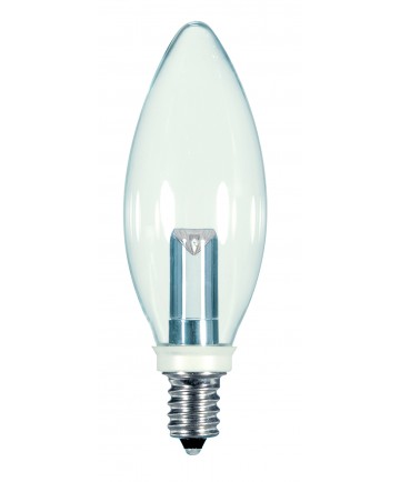 Satco S9152 1W CTC/LED/120V/CD 1 Watts 120 Volts 2700K LED Light Bulb