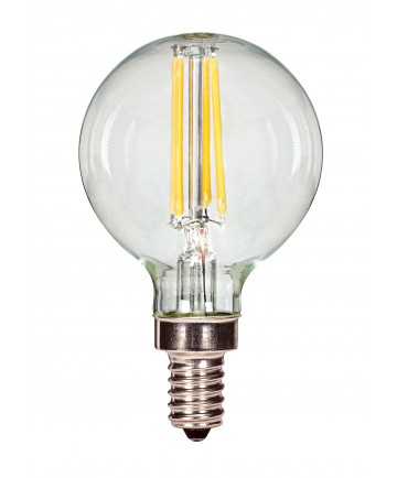 Satco S9871 3.5G16/LED/CL/27K/120V/E12 3.5 Watts 120 Volts 2700K LED