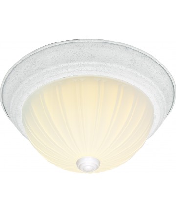 Nuvo Lighting SF76/129 3 Light 15" Flush Mount Frosted Melon Glass