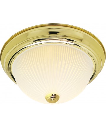 Nuvo Lighting SF76/130 2 Light 11" Flush Mount Frosted Ribbed