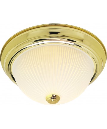 Nuvo Lighting SF76/132 2 Light 13" Flush Mount Frosted Ribbed