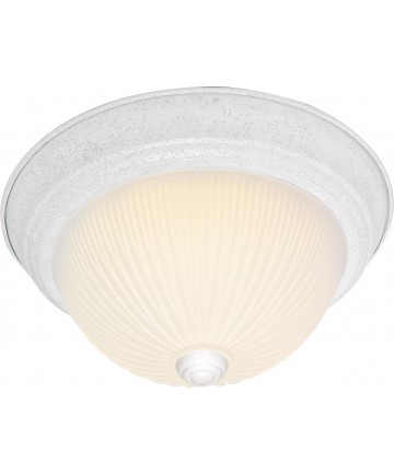 Nuvo Lighting SF76/133 2 Light 13" Flush Mount Frosted Ribbed