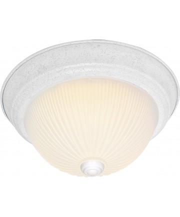 Nuvo Lighting SF76/135 3 Light 15" Flush Mount Frosted Ribbed
