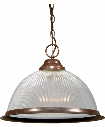Nuvo Lighting SF76/447 1 Light 15" Pendant Clear Prismatic Dome