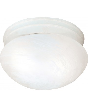 Nuvo Lighting SF76/613 2 Light 10" Flush Mount Medium Alabaster