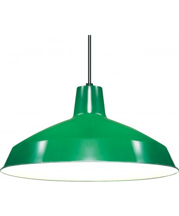 Nuvo SF76/660 Green 1-Light 16" Warehouse Shade Pendant Light Fixture