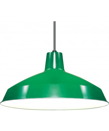 Nuvo SF76/660 Green 1-Light 16" Warehouse Shade Pendant Light Fixture
