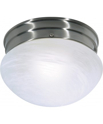 Nuvo Lighting SF76/671 1 Light 8" Flush Mount Small Alabaster Mushroom