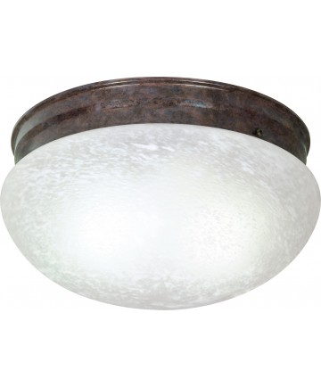 Nuvo Lighting SF76/676 2 Light 12" Flush Mount Large Alabaster