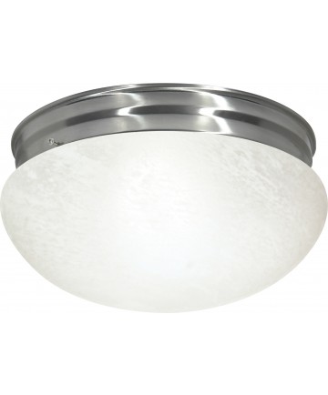 Nuvo Lighting SF76/677 2 Light 12" Flush Mount Large Alabaster